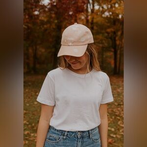 Herschel Pink‎ White Polka Dot Baseball Cap